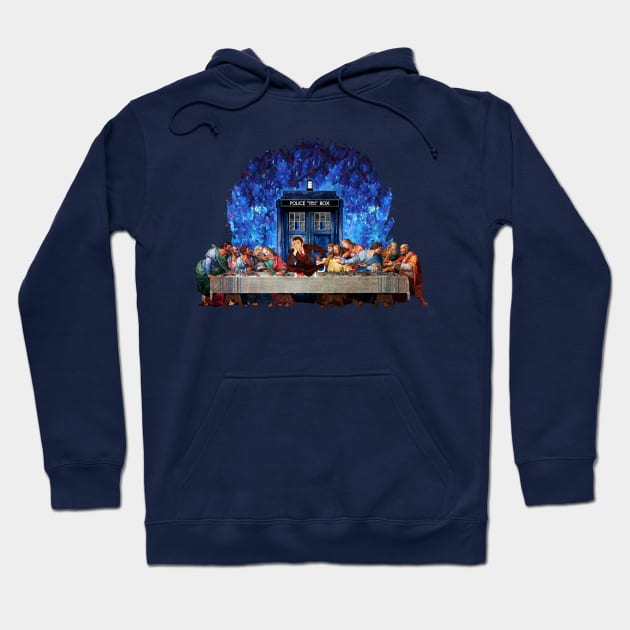 The Doctor Lost in the last Supper Hoodie by Dezigner007